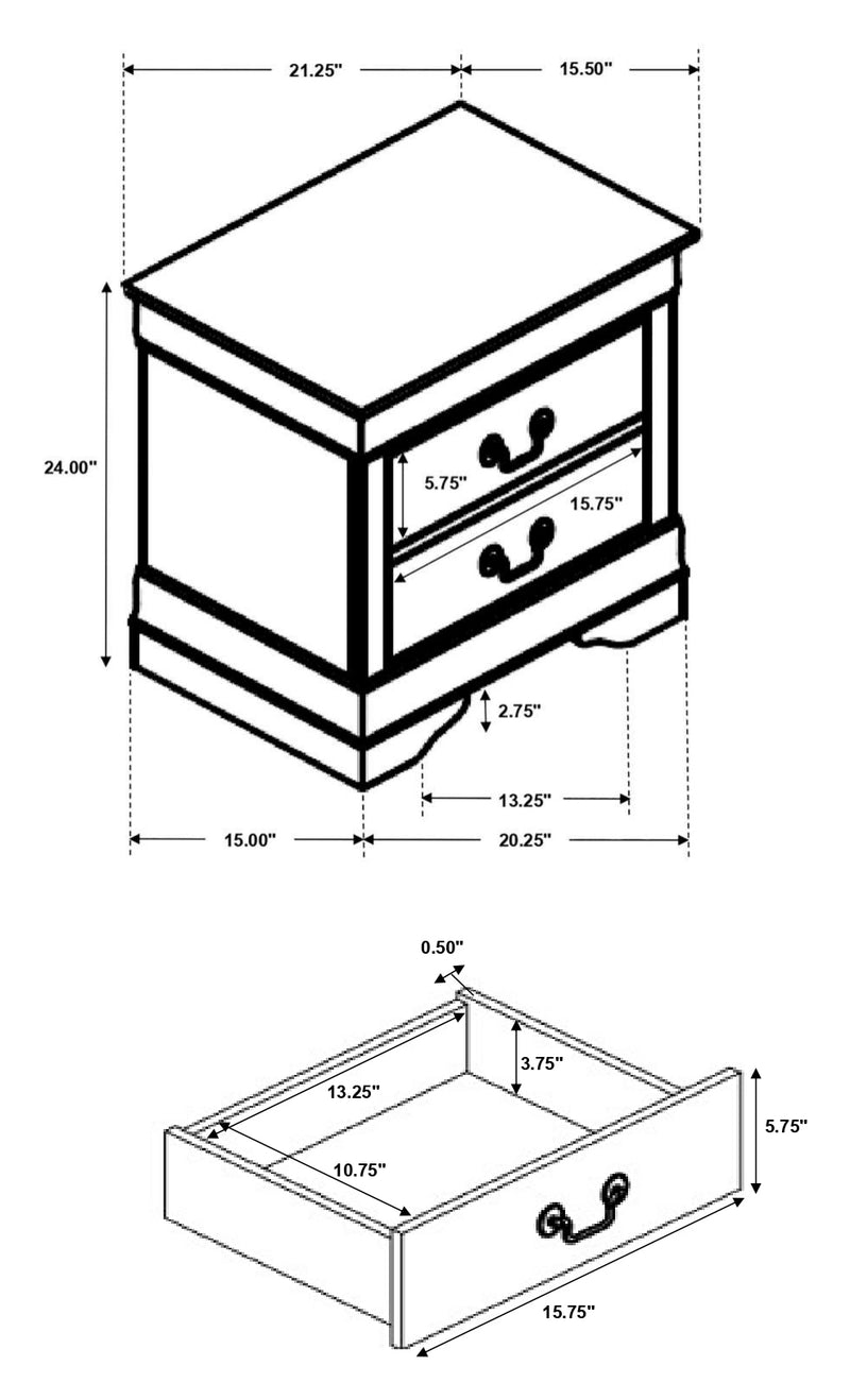 Louis Philippe Bedroom Set