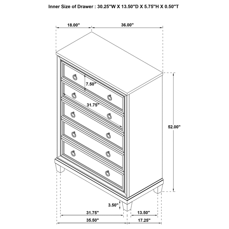 Pembroke Chest of Drawers