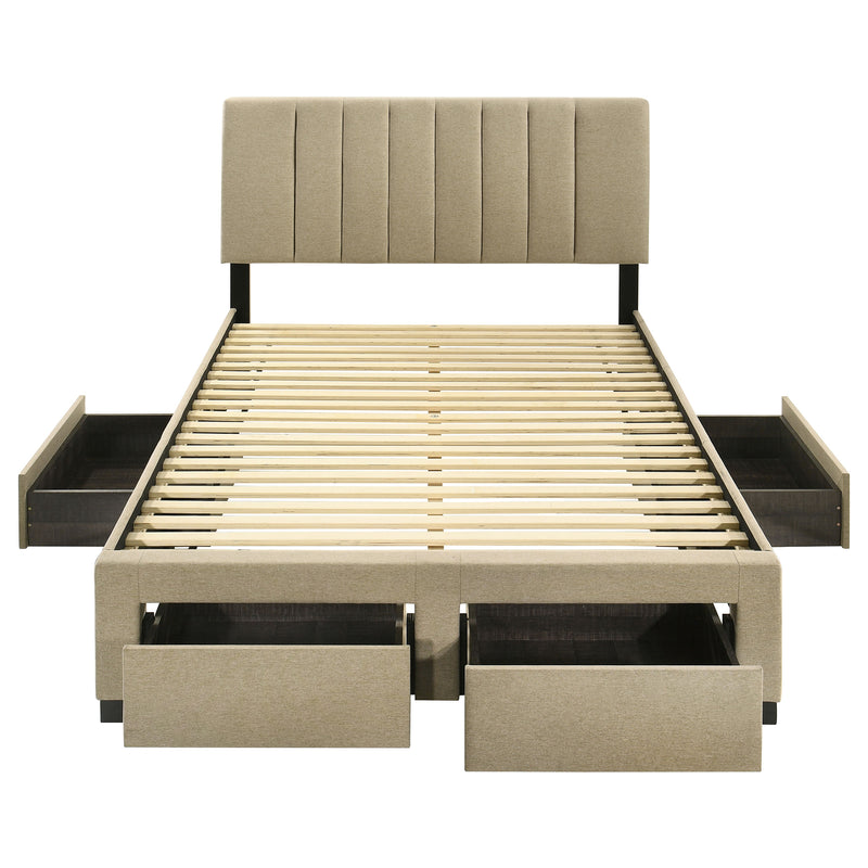 Wheatland Panel Platform Storage Bed