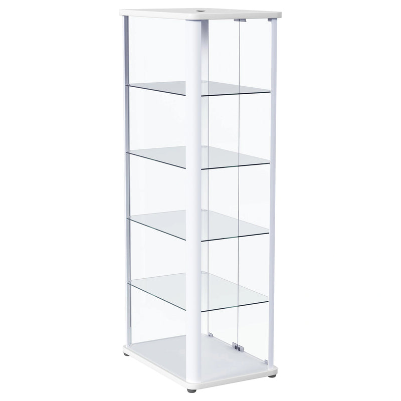 Aero Curio Cabinet with LED Lighting