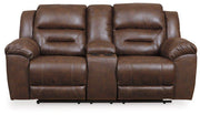 Stoneland Reclining Loveseat with Console image
