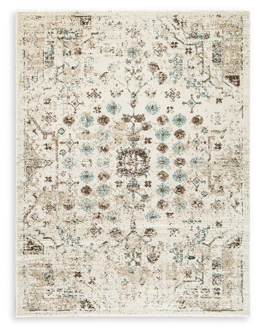 Ivory/Brown/Teal