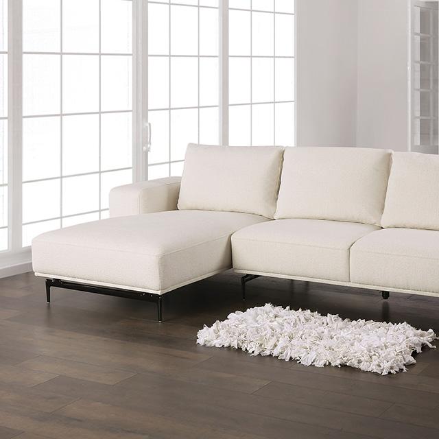 Baerum Sectional, Left & Right Chaise Beige & Gray