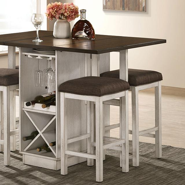 Dark Walnut/Antique White