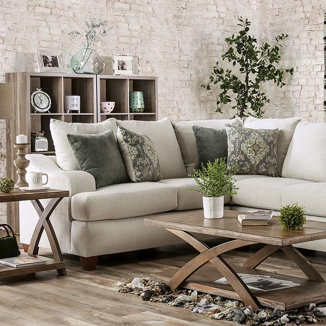 Beige/Sage Green