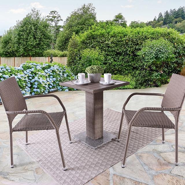 Aluminum Faux Rattan Marble Steel