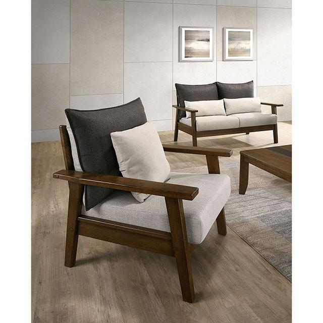 Light Walnut/Charcoal/Beige