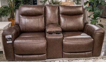 Gravier Power Reclining Loveseat with Console