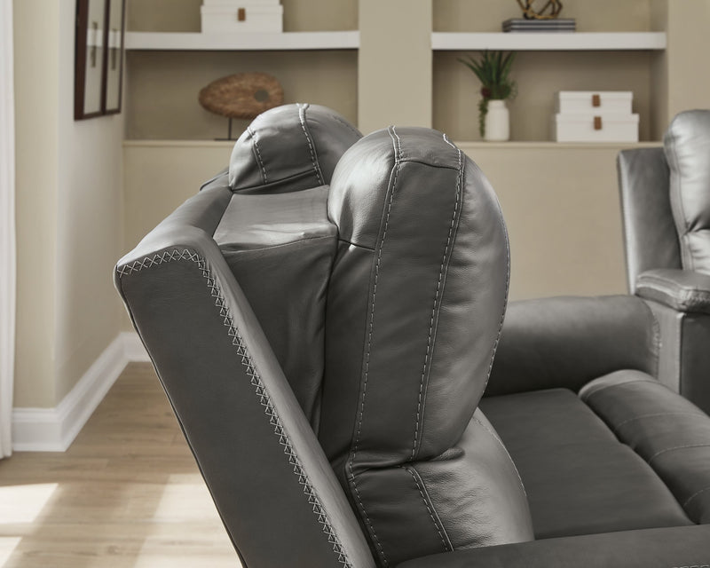 Bleckley Power Reclining Loveseat with Console