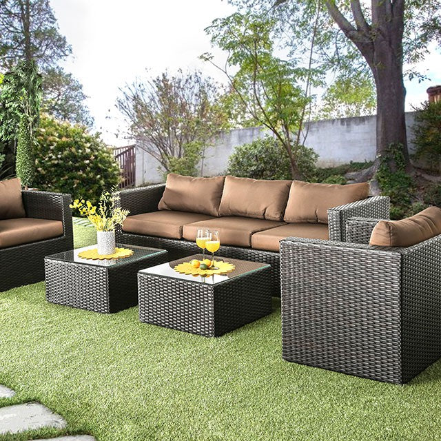 Aluminum|Faux Rattan|Glass|Polyester