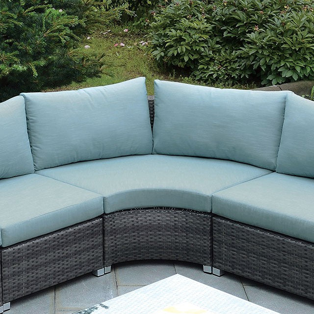 Dark Gray Wicker/Gray Cushion
