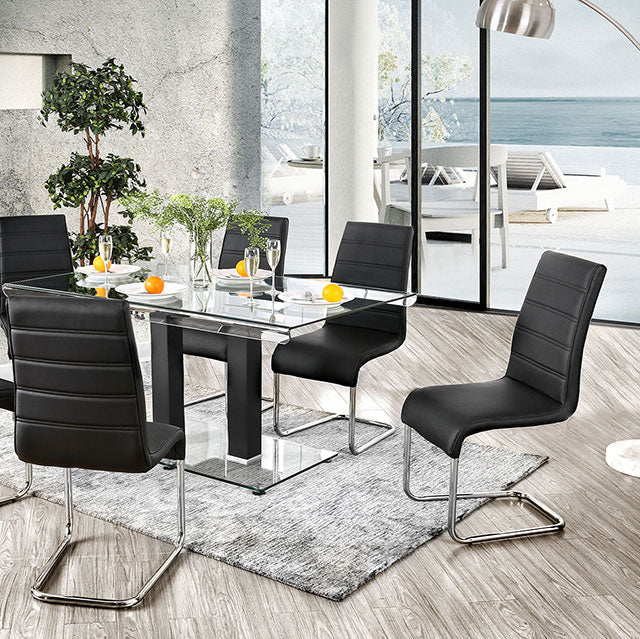 Glass|Leatherette|Metal