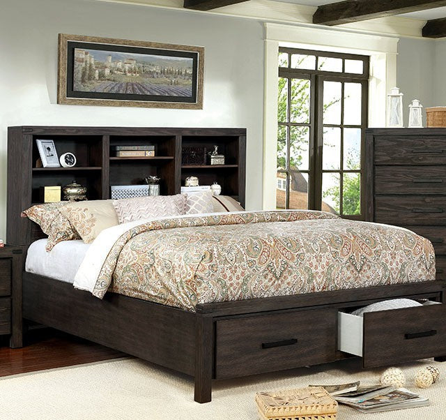 Wire-Brushed Brushed Rustic Brown