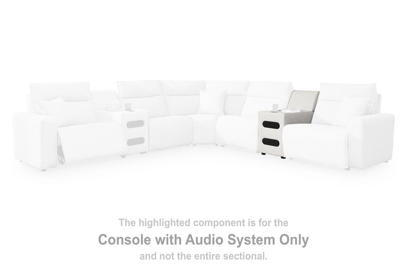 Modmax II Power Reclining Sectional with Chaise and Audio Console