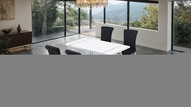 Holstebro 5 Pc 60" Dining Table Set