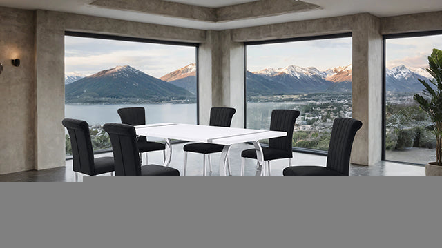 Holbaek 7 Pc 80" Dining Table Set
