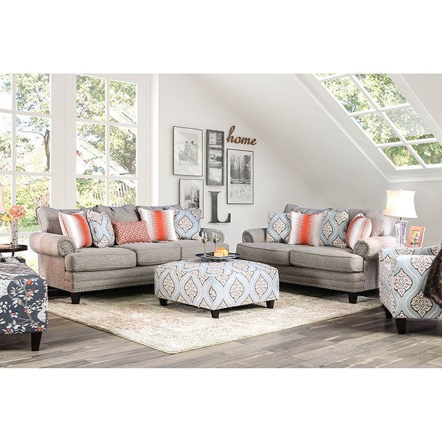 Gray/Orange/Light Blue